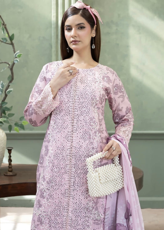 MCHA115-PREMIUM EMBROIDERED COTTON SUIT