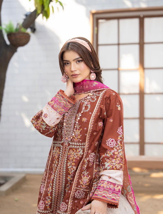 MCAR118-LUXURY COTTON LAWN SUITS