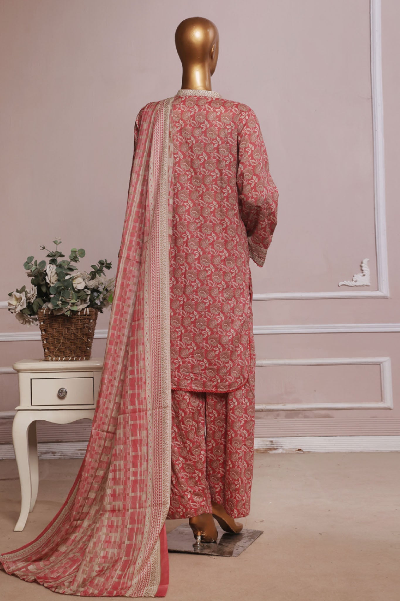 MCBSF104-PRINTED LAWN WITH FARSHI SHALWAR