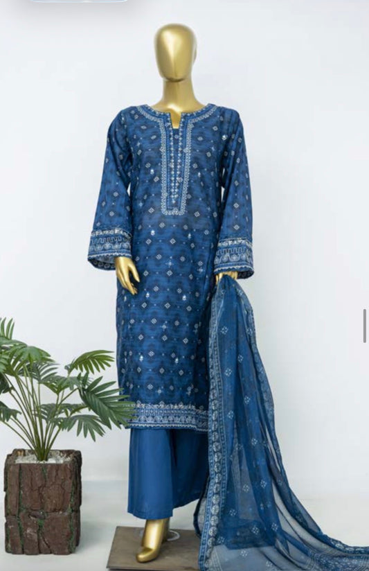 MCBS924-PREMIUM LAWN EMBROIDERED SUIT