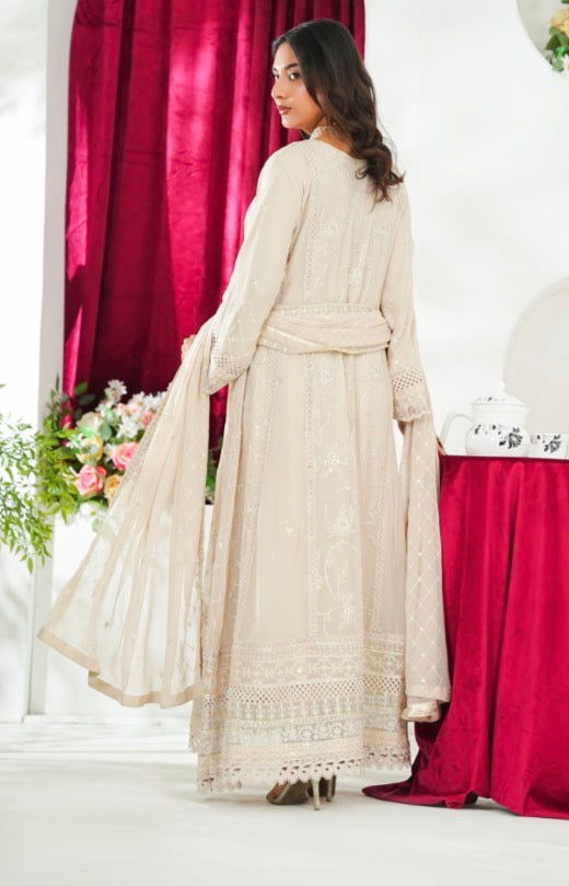 MCAG61-PREMIUM CHIFFON EMBROIDERED GOWN SUITS