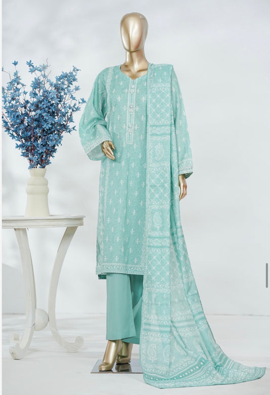 MCBS860-PRINTED LAWN SUIT
