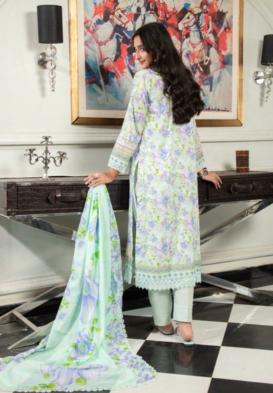 MCSZ126-PREMIUM EMBROIDERED LAWN SUIT