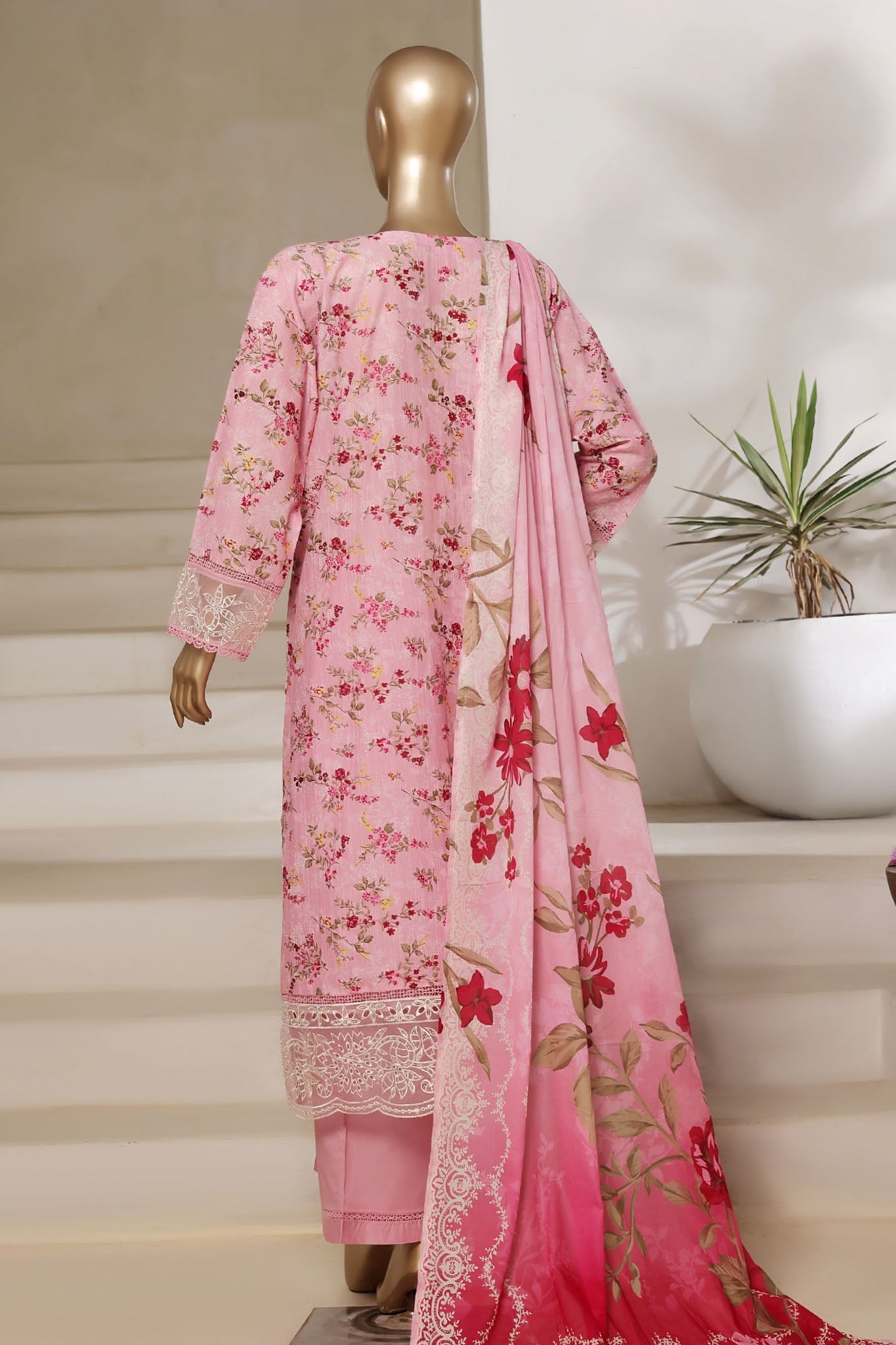 MCSBS103-PREMIUM EMBROIDERED LAWN SUIT