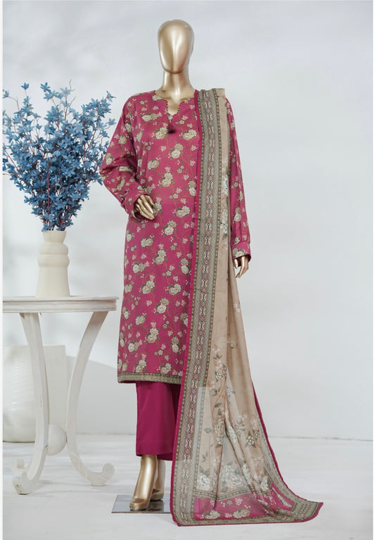 MCBS857-PRINTED LAWN SUIT