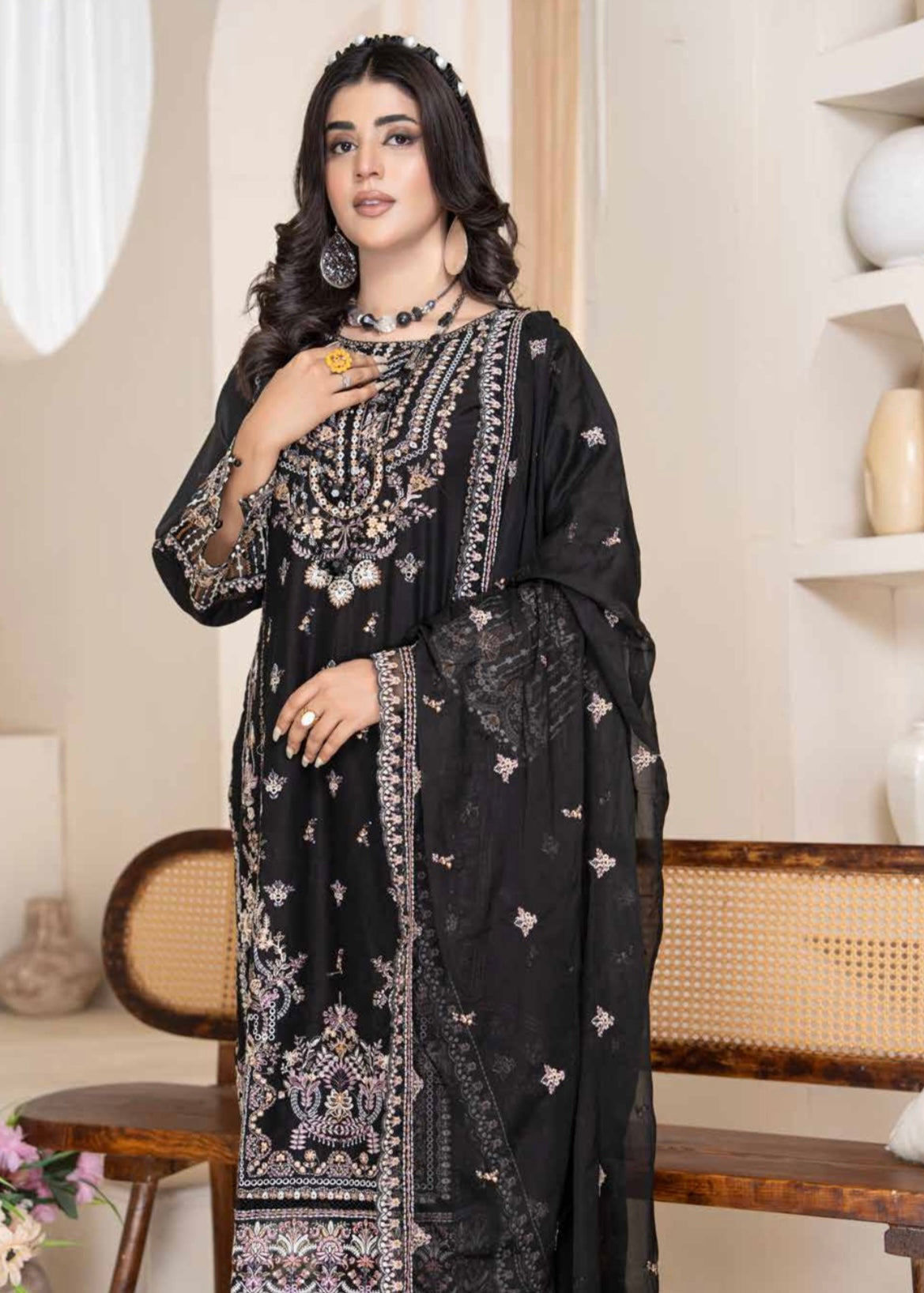 MCAJ106-PREMIUM EMBROIDERED SUIT