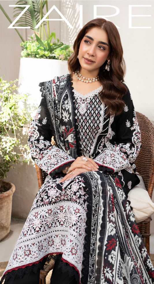 MCGA364-PREMIUM EMBROIDERED LAWN SUIT