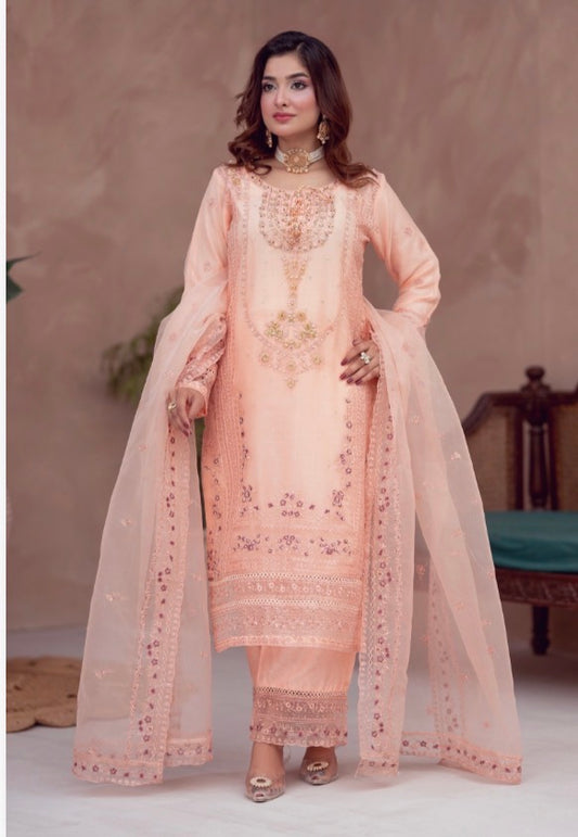 MCBN230-LUXURY ORGANZA SUITS
