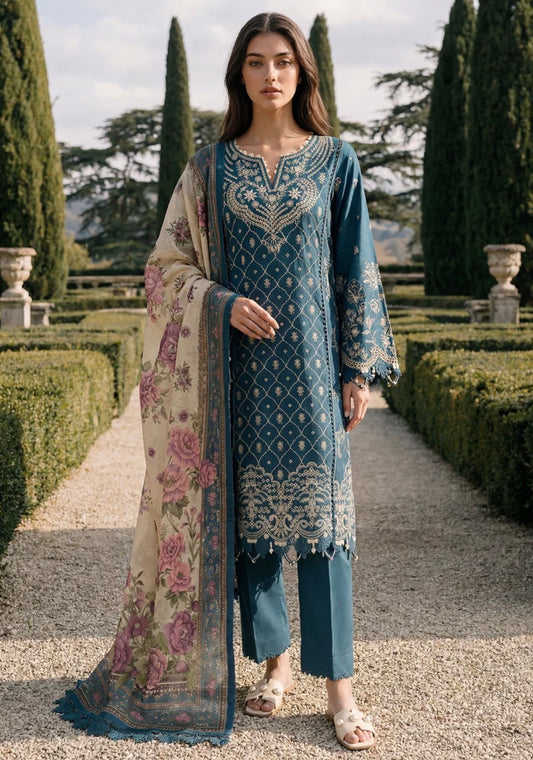 MCZB139-PREMIUM EMBROIDERED LAWN SUIT