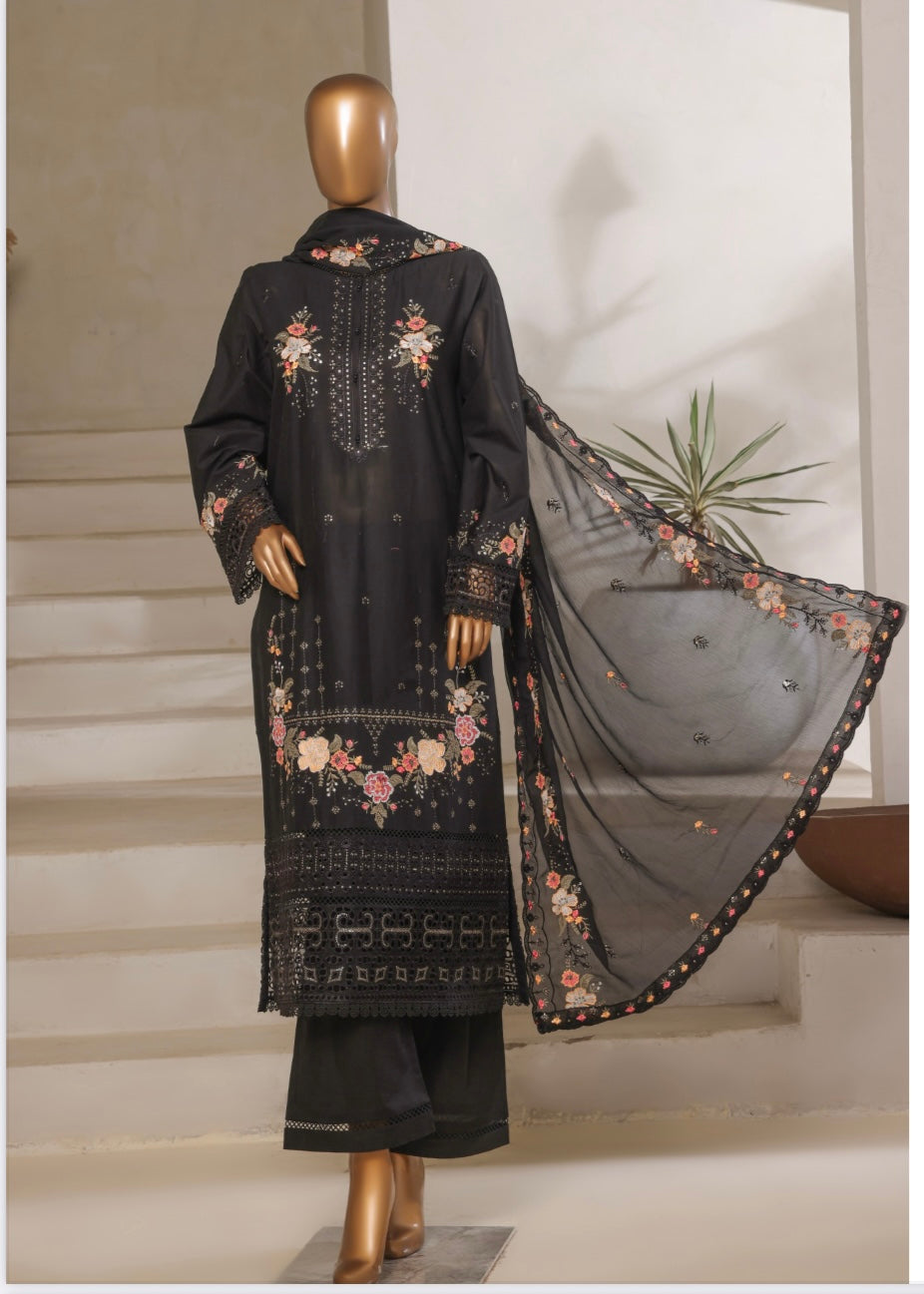 MCSBM203-LUXURY EMBROIDERED LAWN SUIT