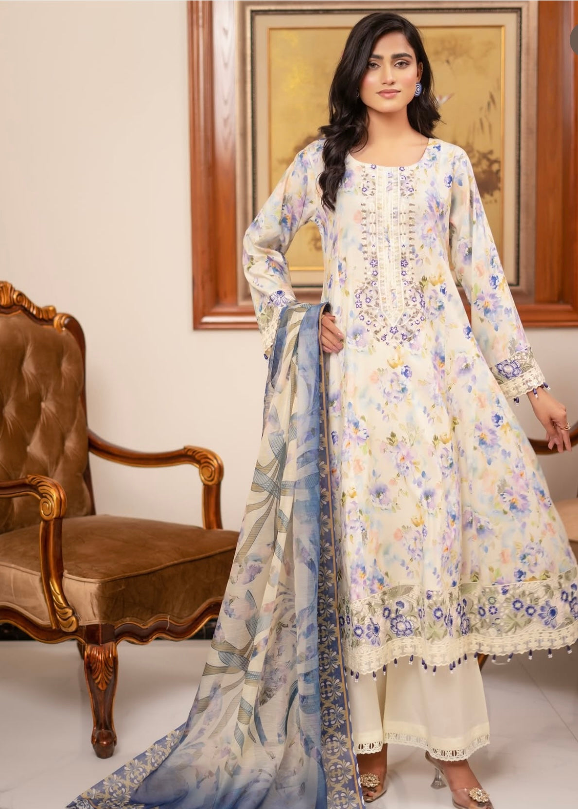 MCMR402-EMBROIDERED FROCK SUIT