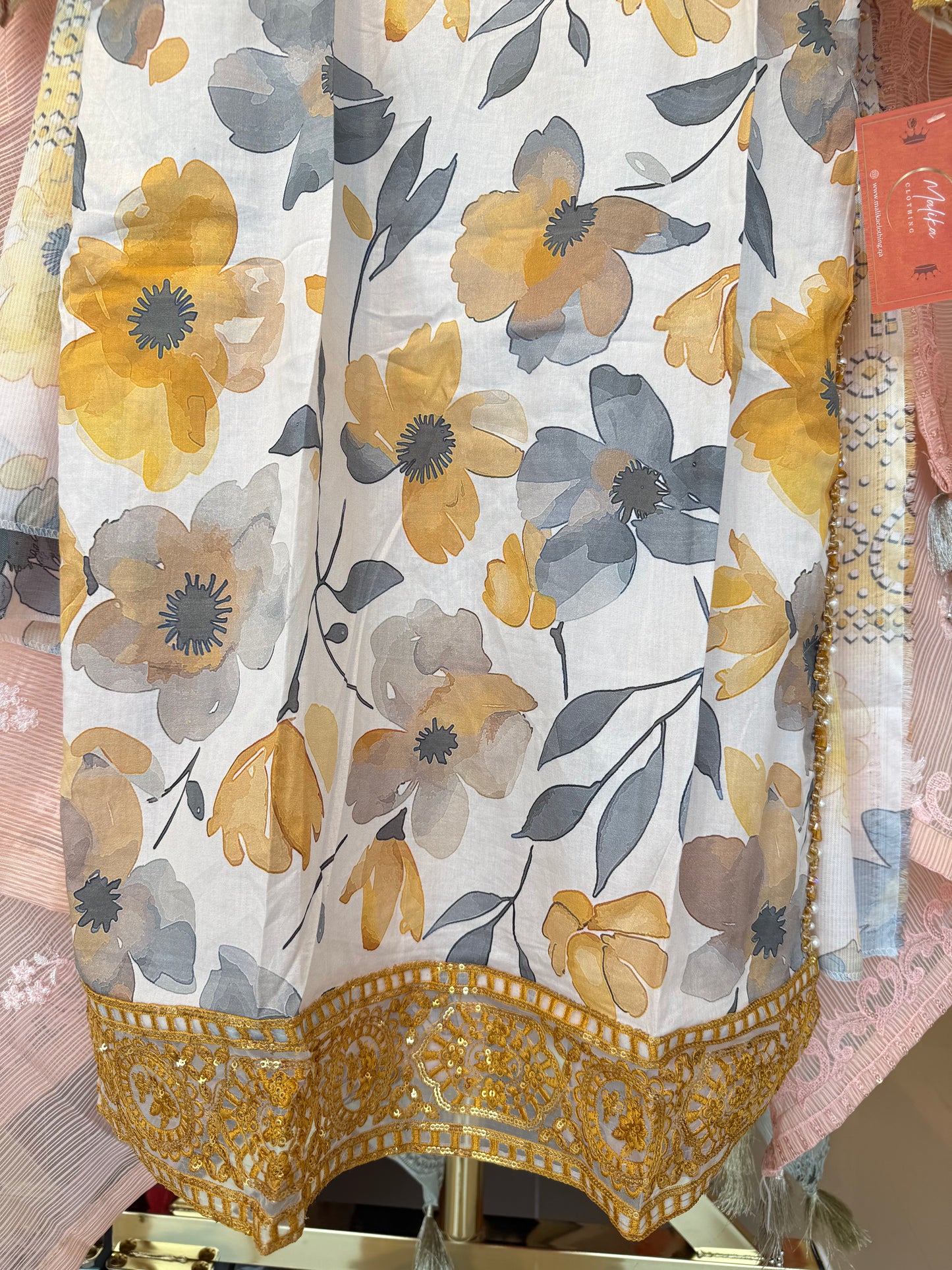 MCMH117-EMBROIDERED LAWN SUIT