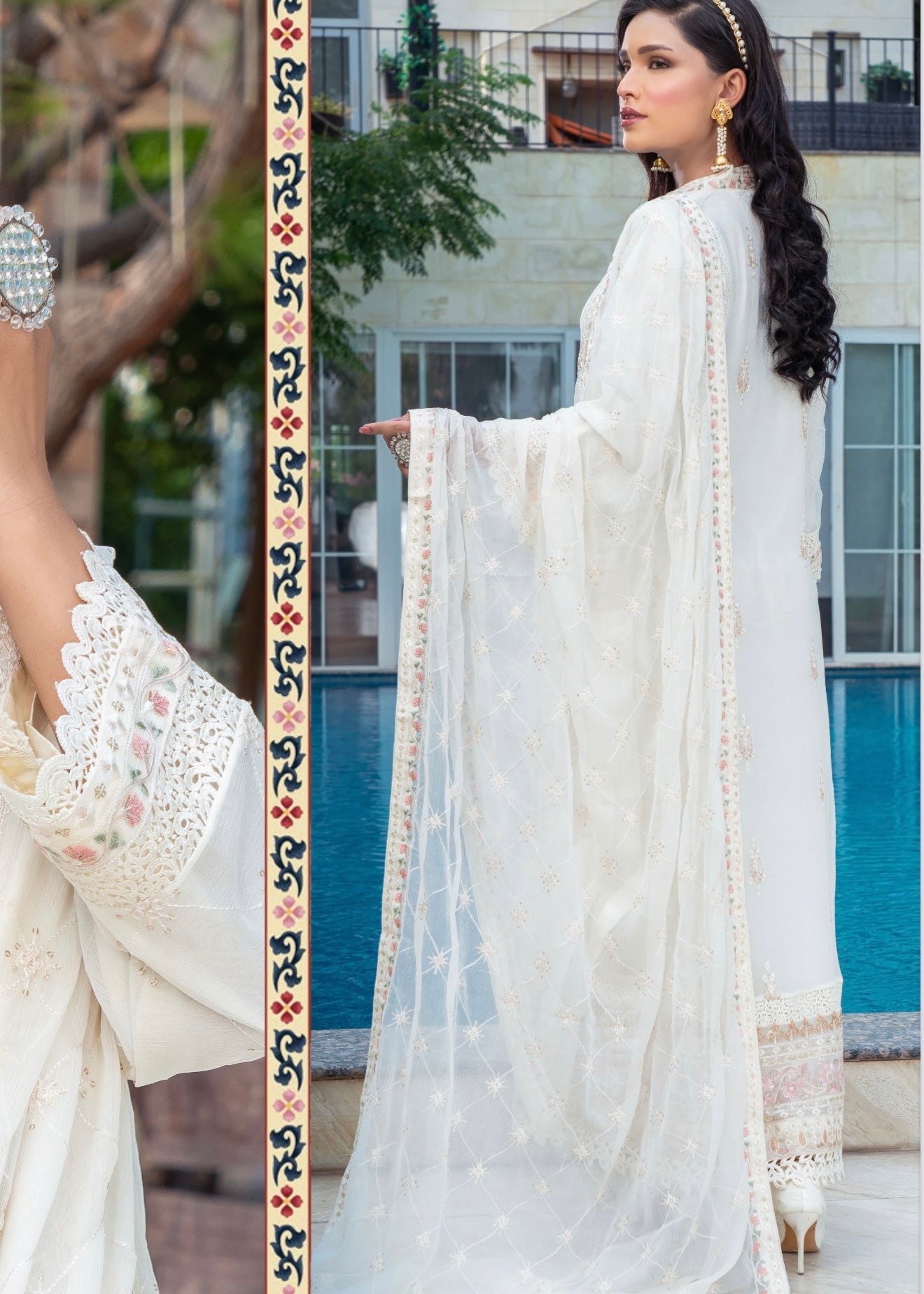 MCAN706-PREMIUM CHIFFON GOWN