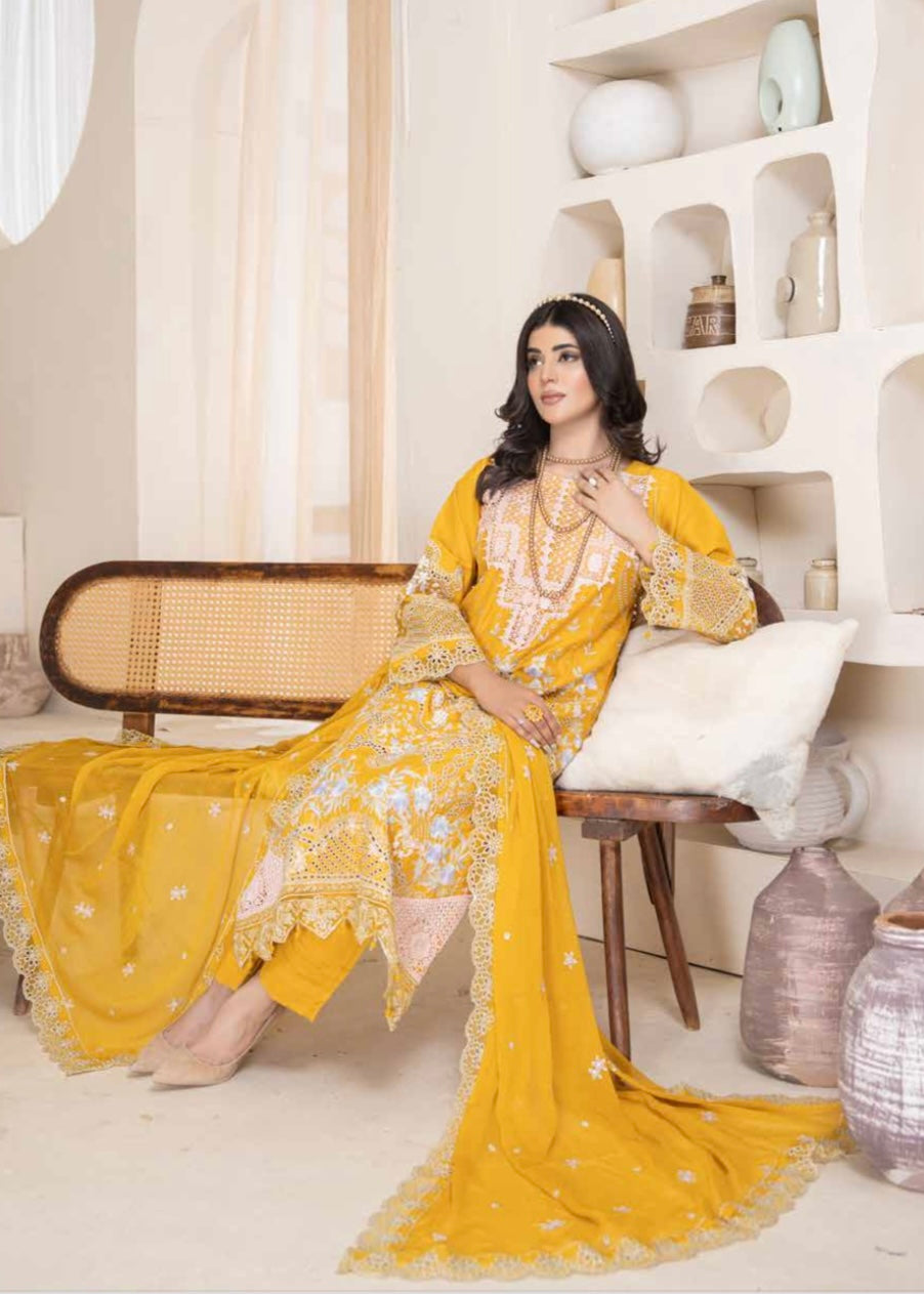 MCAJ105-PREMIUM EMBROIDERED SUIT