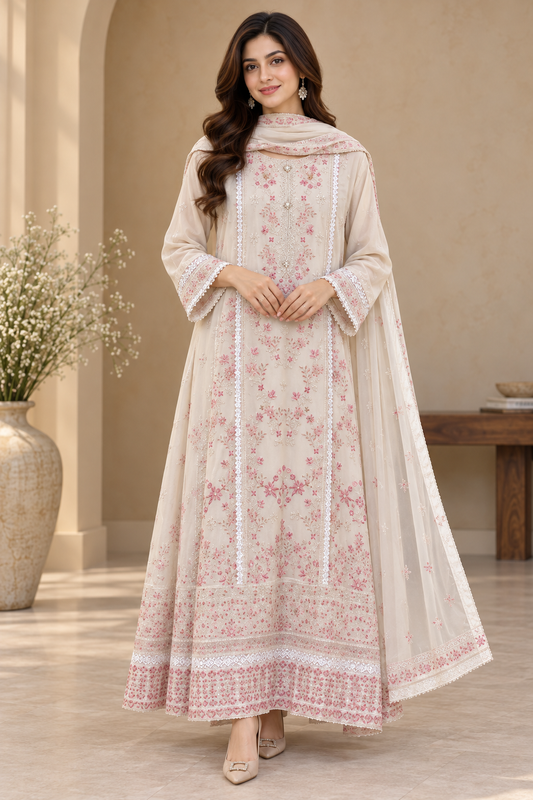 MCWU367-PREMIUM CHIFFON GOWN
