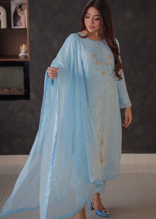 MCWU137-PREMIUM CHIFFON SUIT