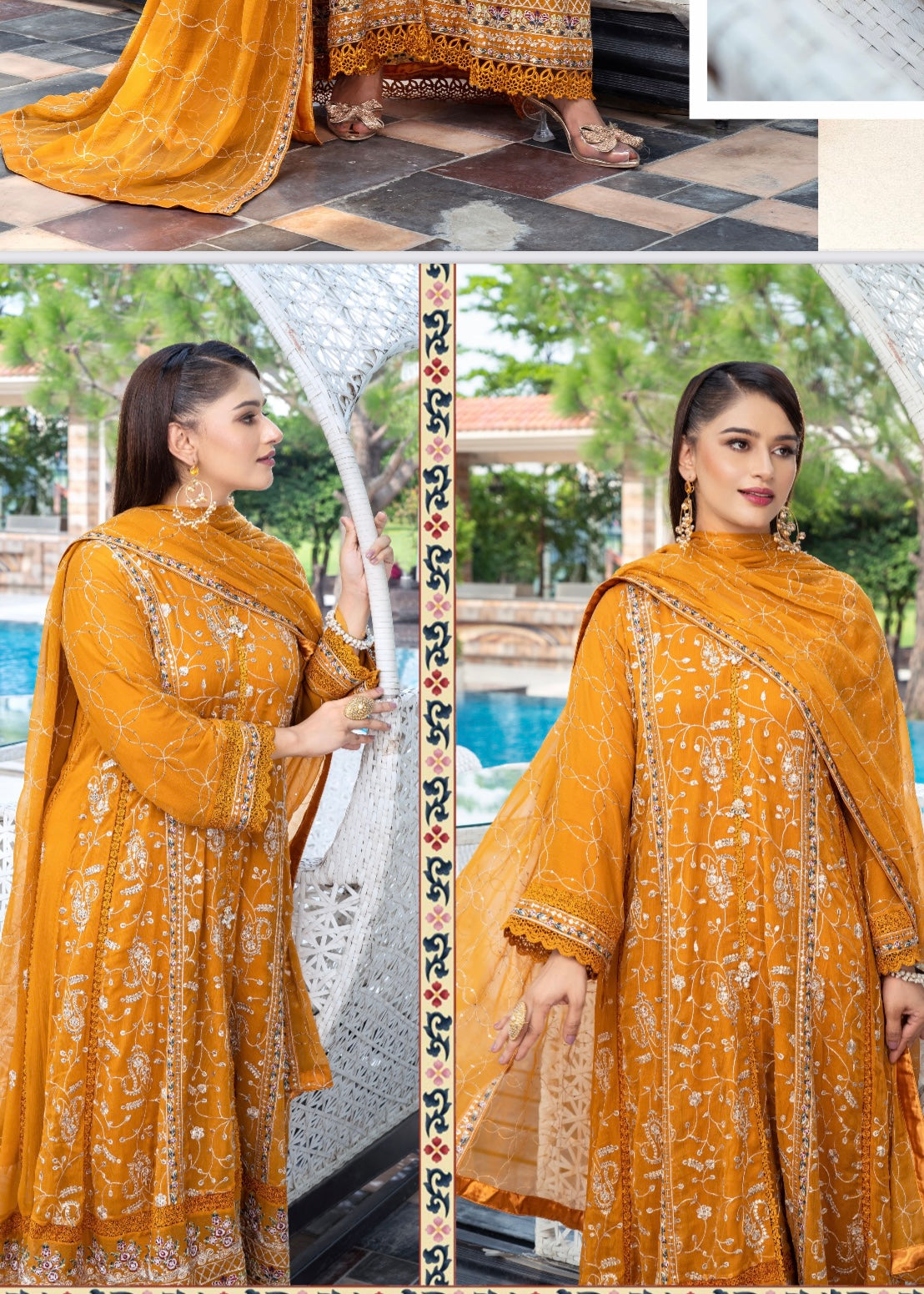 MCAN709-PREMIUM CHIFFON GOWN