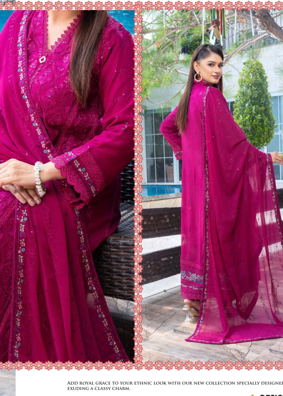 MCAN708-PREMIUM CHIFFON GOWN