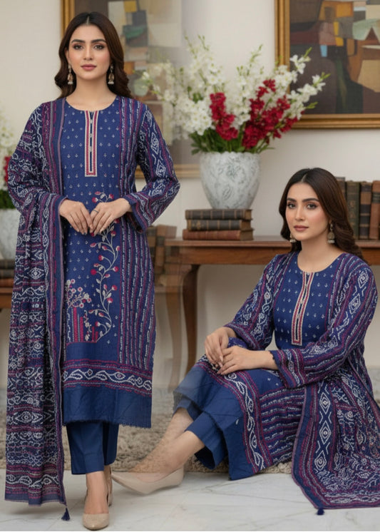 MCD155-PRINTED COTTON SUIT