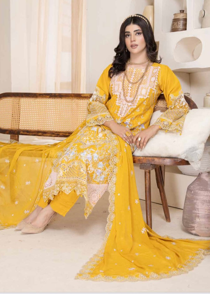 MCAJ105-PREMIUM EMBROIDERED SUIT