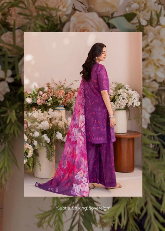 MCGj104-UNSTITCHED LAWN SUIT