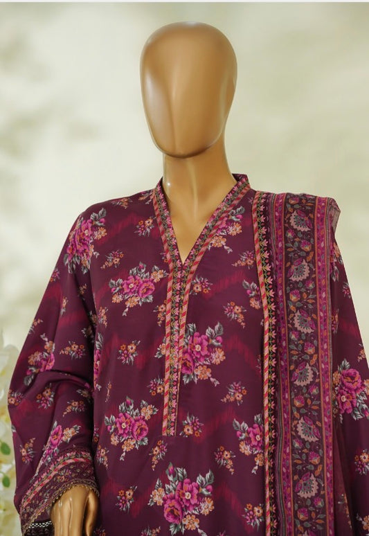 MCBS114-PREMIUM LAWN SUIT WITH CHIFFON DUPATTA