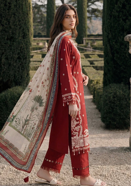 MCZB133-PREMIUM EMBROIDERED LAWN SUIT