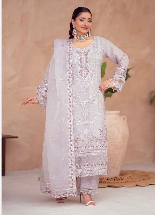 MCBN224-LUXURY Organza SUITS
