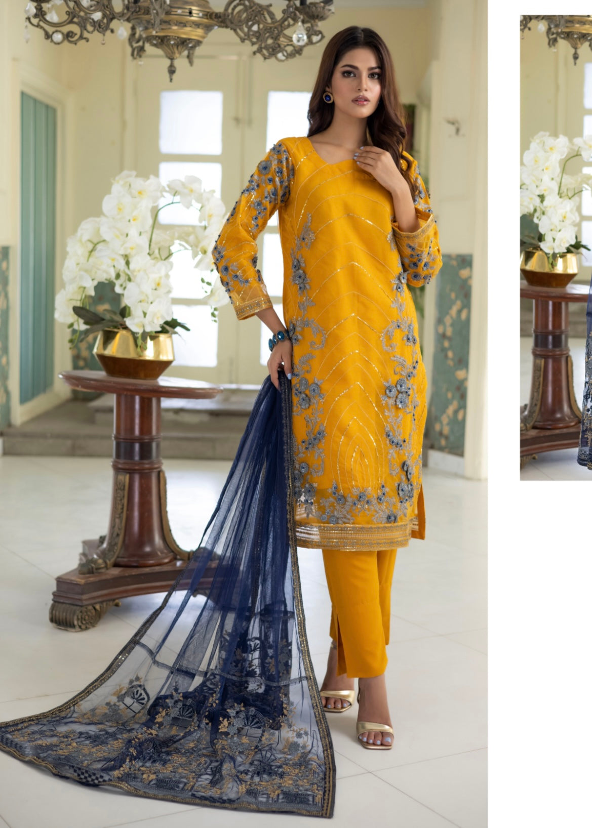 MCPL305-ORGANZA FANCY SUIT