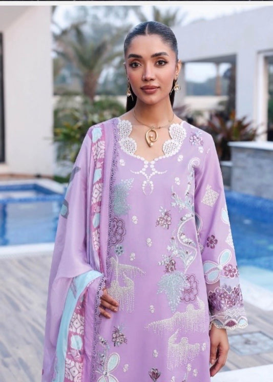 MCR199-LUXURY EMBROIDERED LAWN SUIT