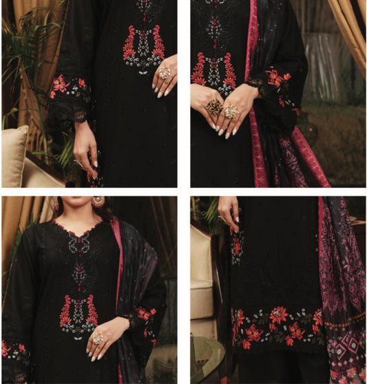 MCMR534-PREMIUM EMBROIDERED LAWN SUIT