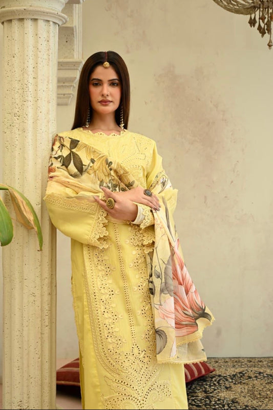 MCHA120-PREMIUM EMBROIDERED COTTON SUIT