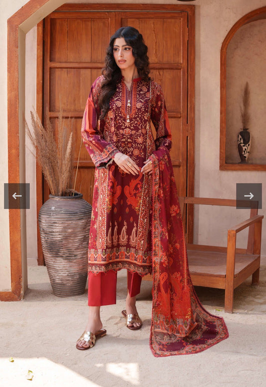 MCF120-PREMIUM RESHAM LAWN SUIT