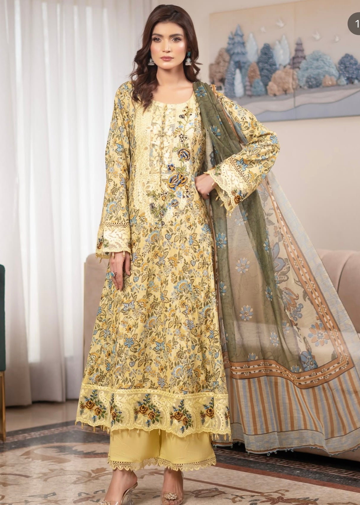 MCMR405-EMBROIDERED FROCK SUIT