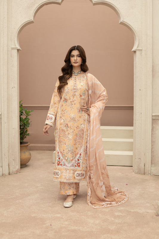 MCHA103-PREMIUM EMBROIDERED COTTON SUIT