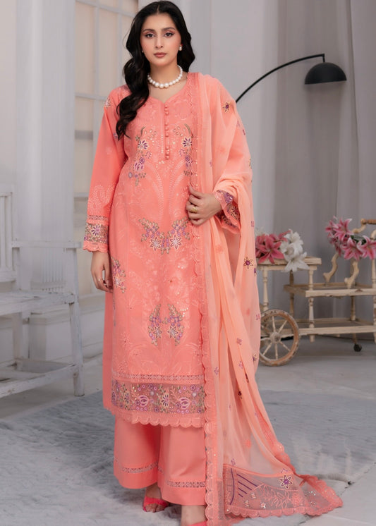MCMU146-LUXURY EMBROIDERED LAWN SUIT