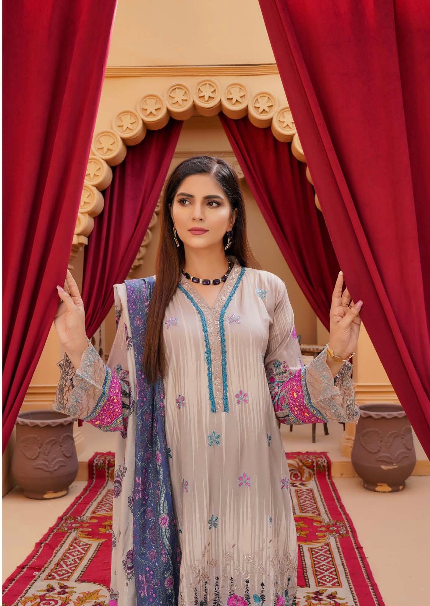 MCPKM604-REAFY TO WEAR PAKISTANI SUITS