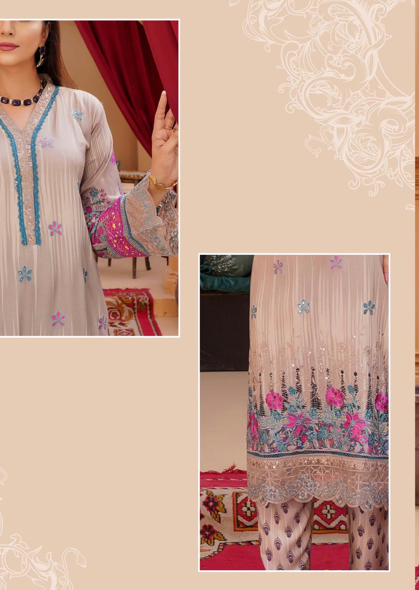 MCPKM604-REAFY TO WEAR PAKISTANI SUITS