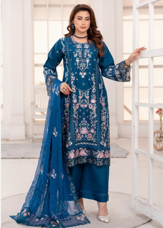 MCMU142-LUXURY EMBROIDERED LAWN SUIT