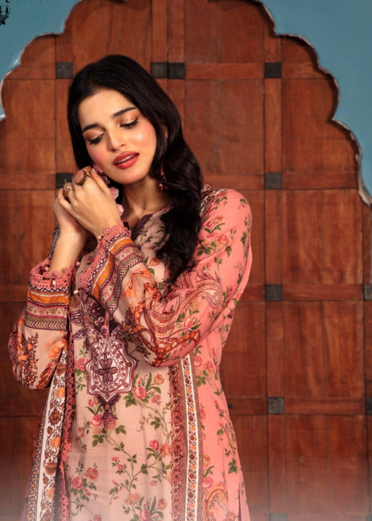 MCGA314-EMBROIDERED LAWN SUIT