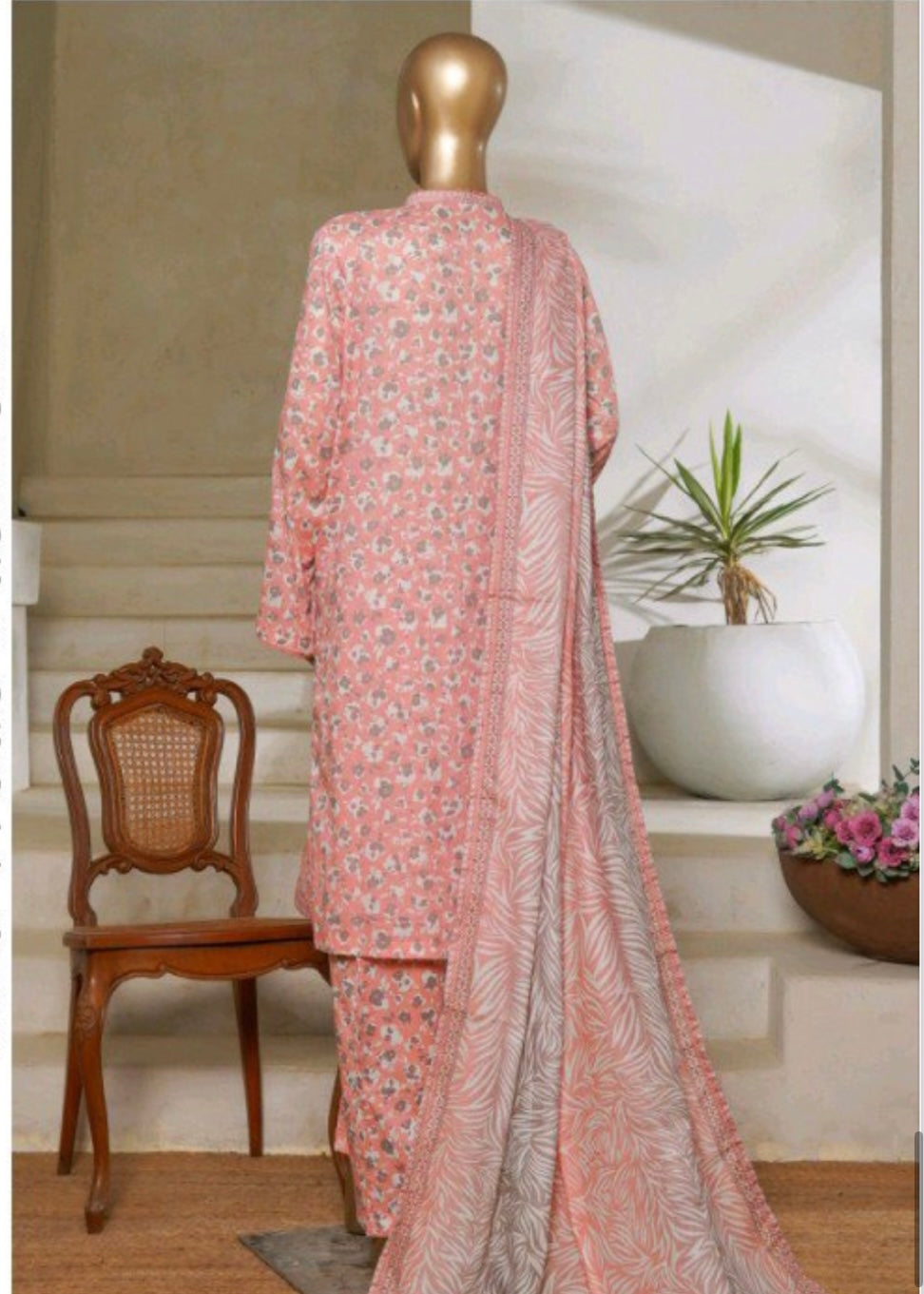 MCBS1003-PRINTED LAWN SUIT