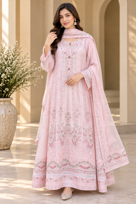 MCWU364-PREMIUM CHIFFON GOWN