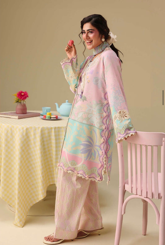 MCMS108-PREMIUM LAWN UNSTICHED SUIT