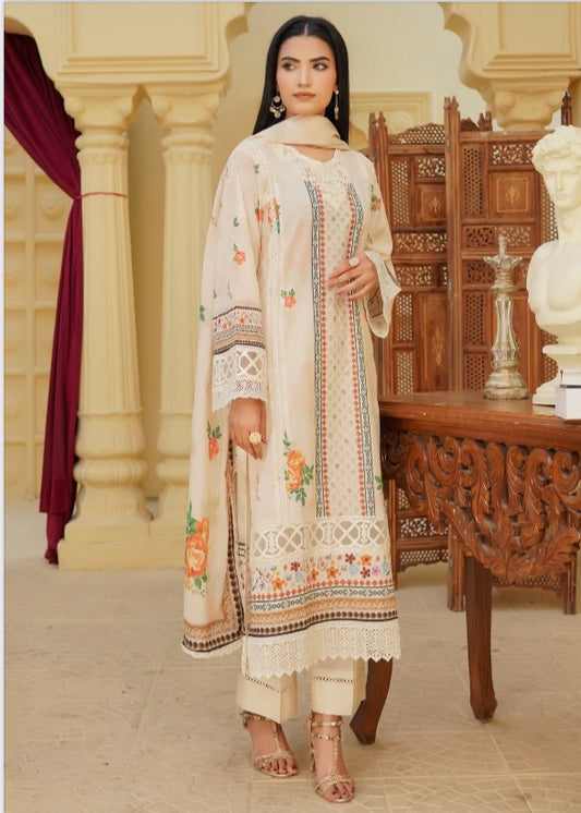 MCAG430-PREMIUM EMBROIDERED LAWN SUIT