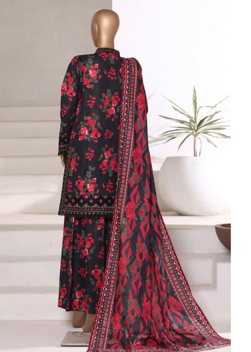 MCSBW109-EMBROIDERED KHADDAR SUIT