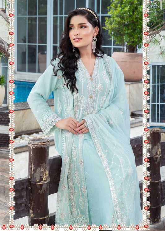 MCAN707-PREMIUM CHIFFON GOWN
