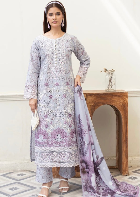 MCHA111-PREMIUM EMBROIDERED COTTON SUIT