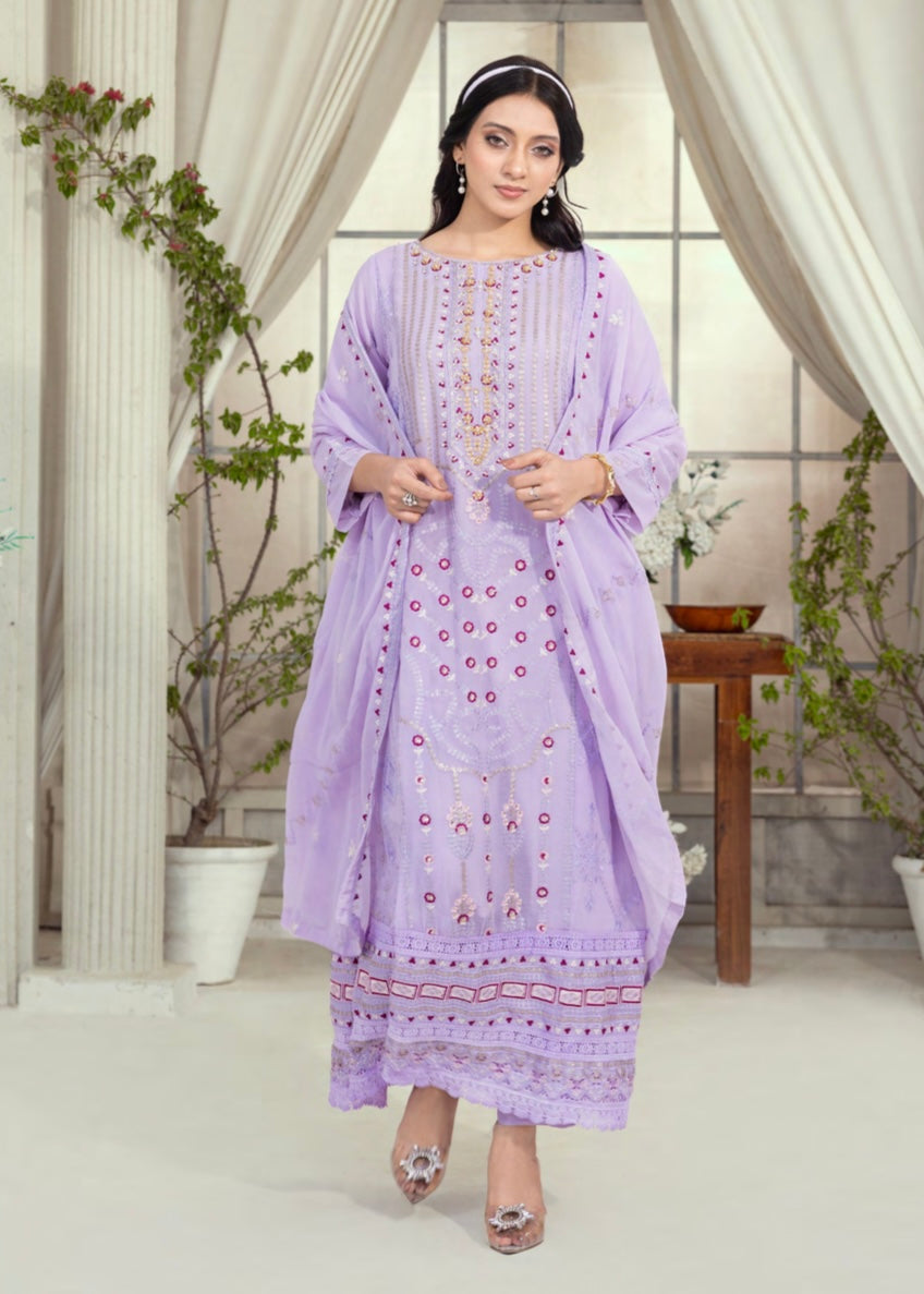 MCAN302-CHIFFON FESTIVE GOWN SUITS
