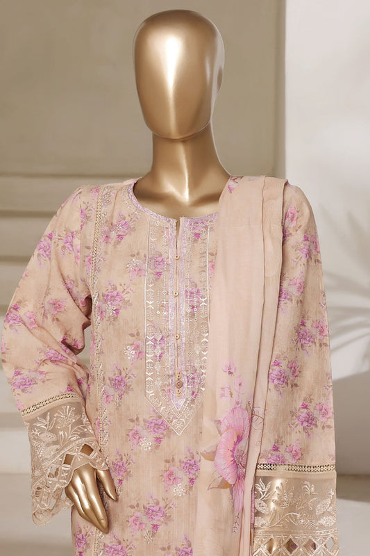 MCSBS102-PREMIUM EMBROIDERED LAWN SUIT