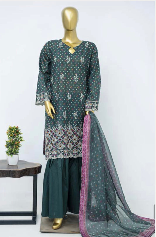 MCBS927-PREMIUM LAWN EMBROIDERED SUIT